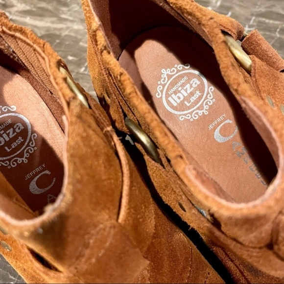 JEFFREY CAMPBELL Rumi Suede Western Style Square-Toed Ankle Boots - Picture 10 of 13